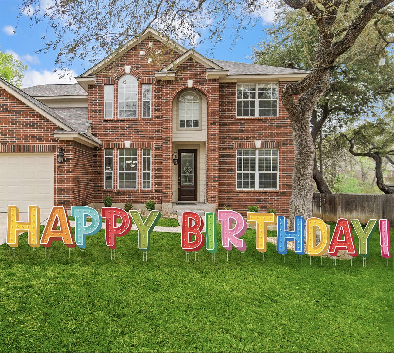 Happy Birthday - Yard Sign Set